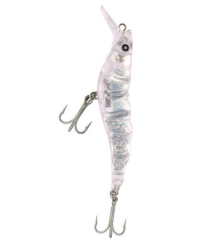 thumbnail image 2 of FFT SUPER CATCH 5x Glitter Shrimp Lures – 2/0 Hooks For Bass Drop Shot Saltwater Fishing 2 of 3